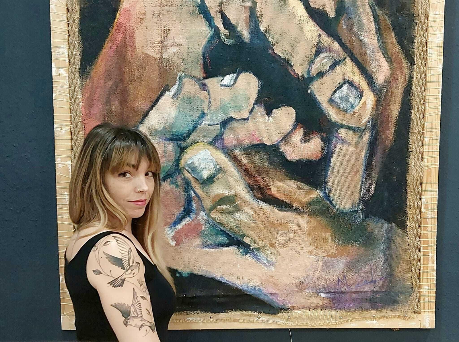 El robo del cuadro de la jiennense Maeba Martínez: “Me han quitado un recuerdo único e irremplazable”