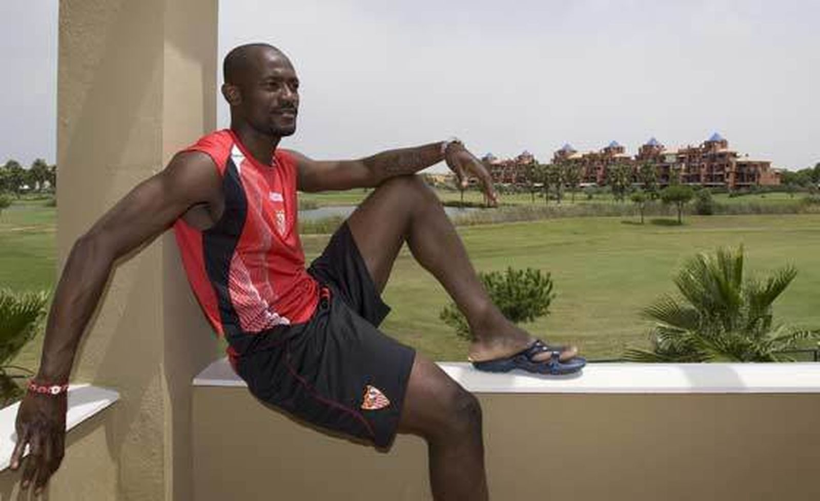 Zokora, en el hotel de concentración del Sevilla.