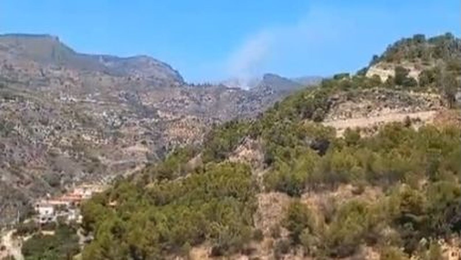 Incendio en Lentegí