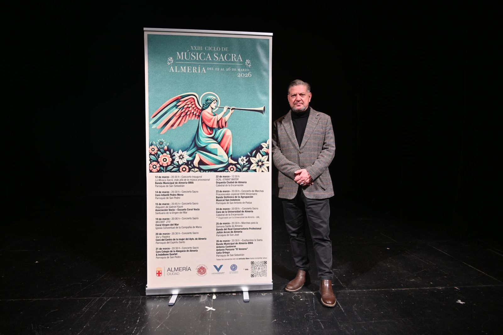El concejal Diego Cruz durante la presentación del ciclo de música sacra.