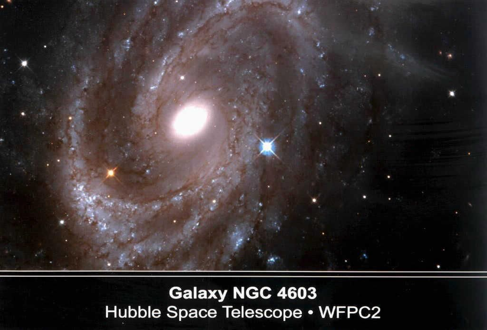 La galaxia en espiral NGC 4603, fotografiada en 25 de Mayo de 1999