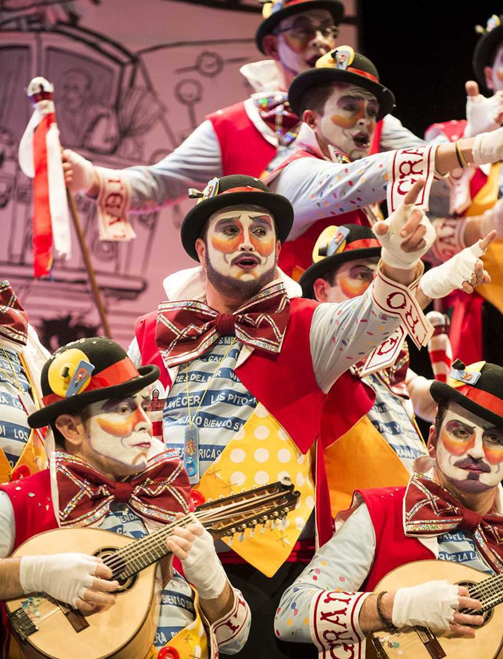 Las imágenes de la quinta función de cuartos