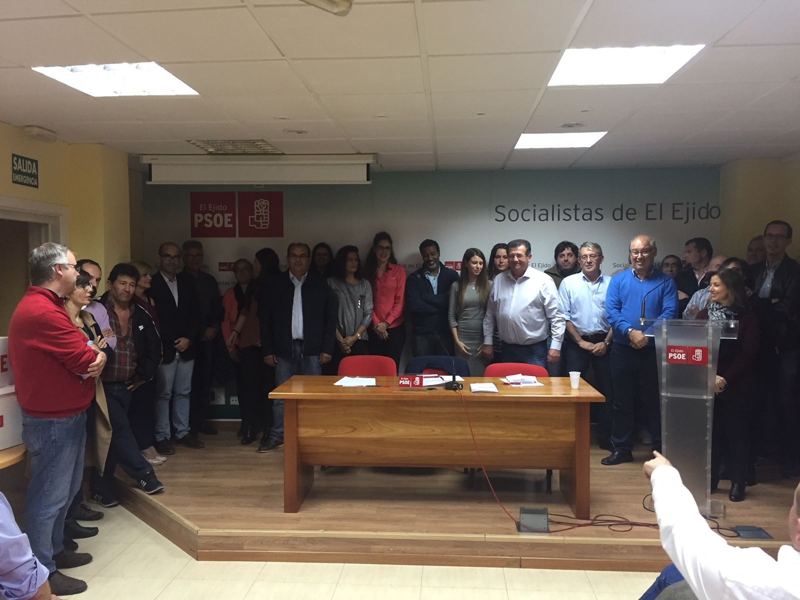 Imagen de grupo de los responsables del PSOE de El Ejido.