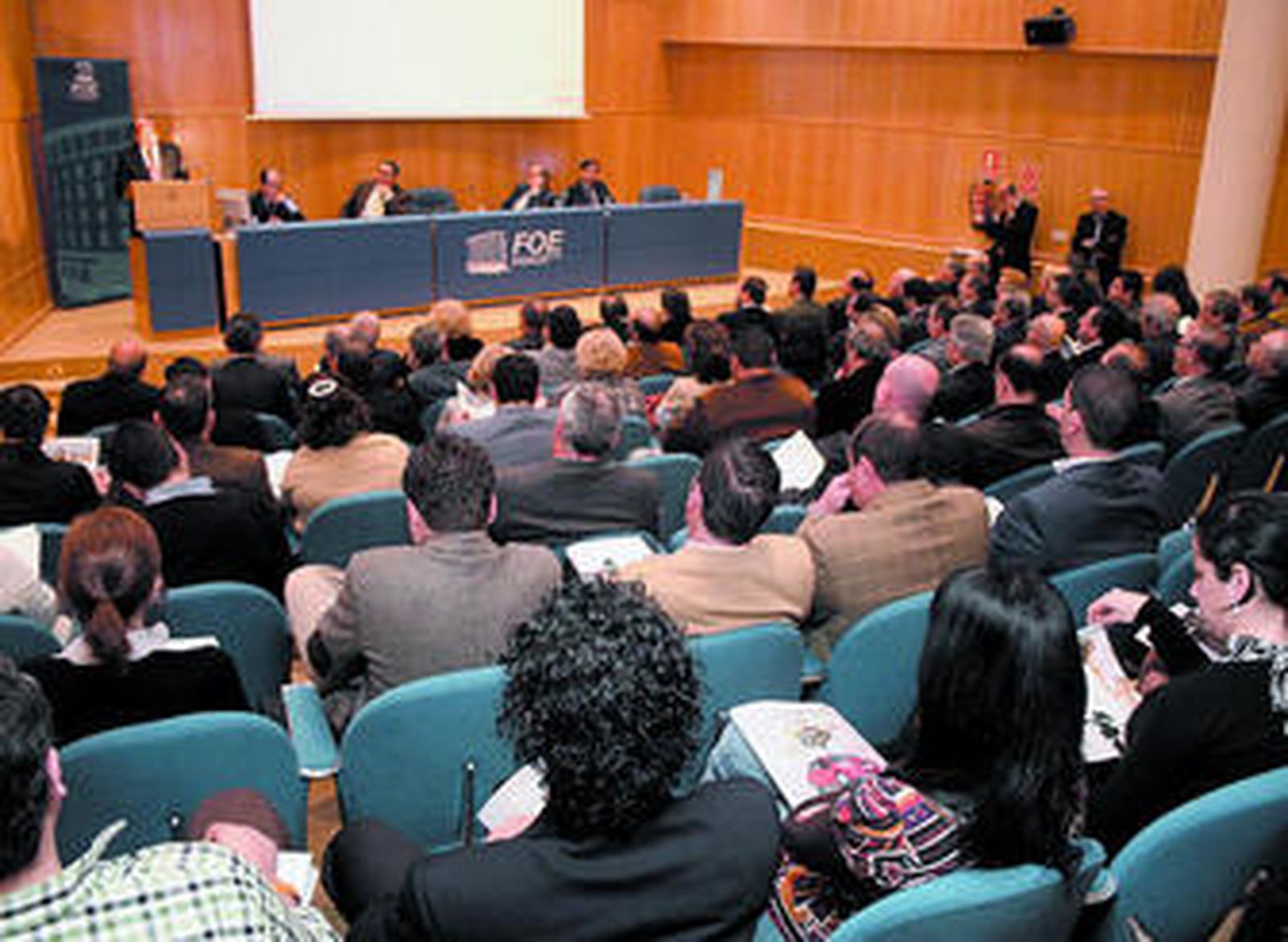 Vista de la última asamblea de la Federación Onubense de Empresarios.