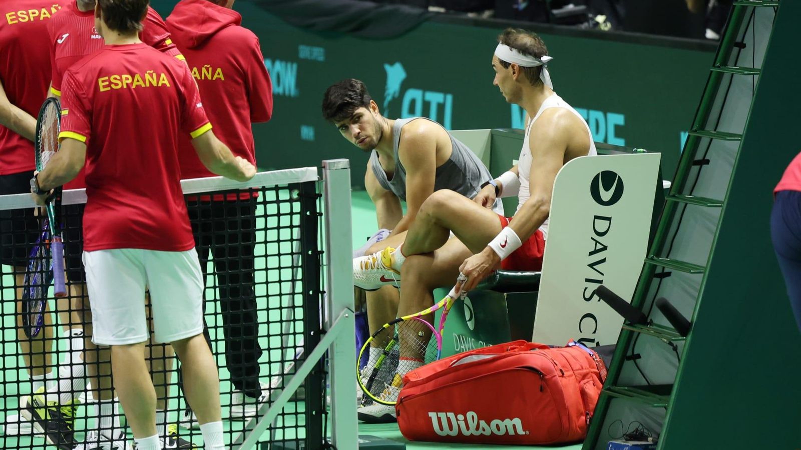 Rafa Nadal-Carlos Alcaraz, ocho juegos a tope con empate antes de la Copa Davis