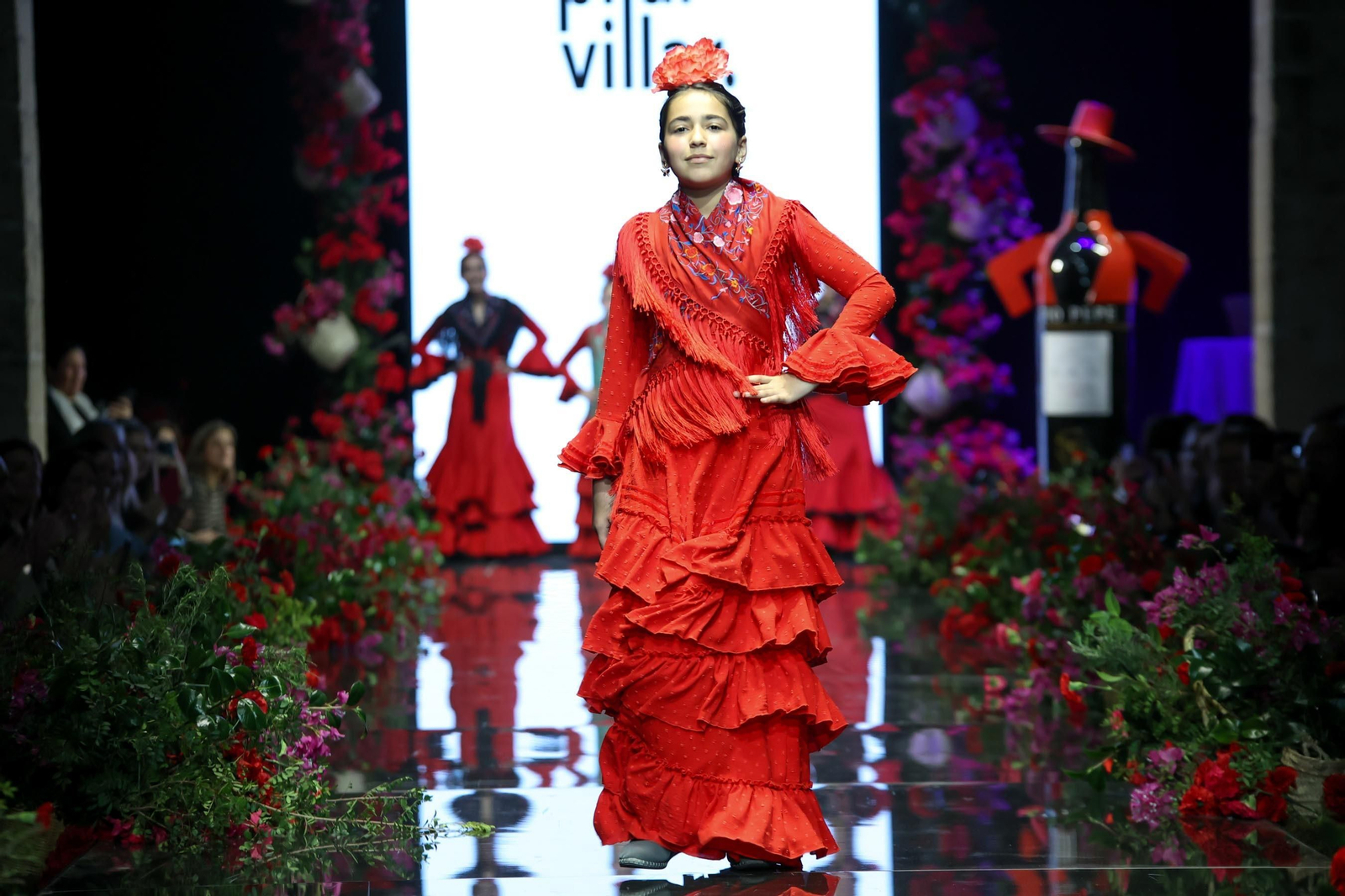 Desfile de Pilar Villar en la Pasarela Flamenca Tío Pepe Jerez 2024
