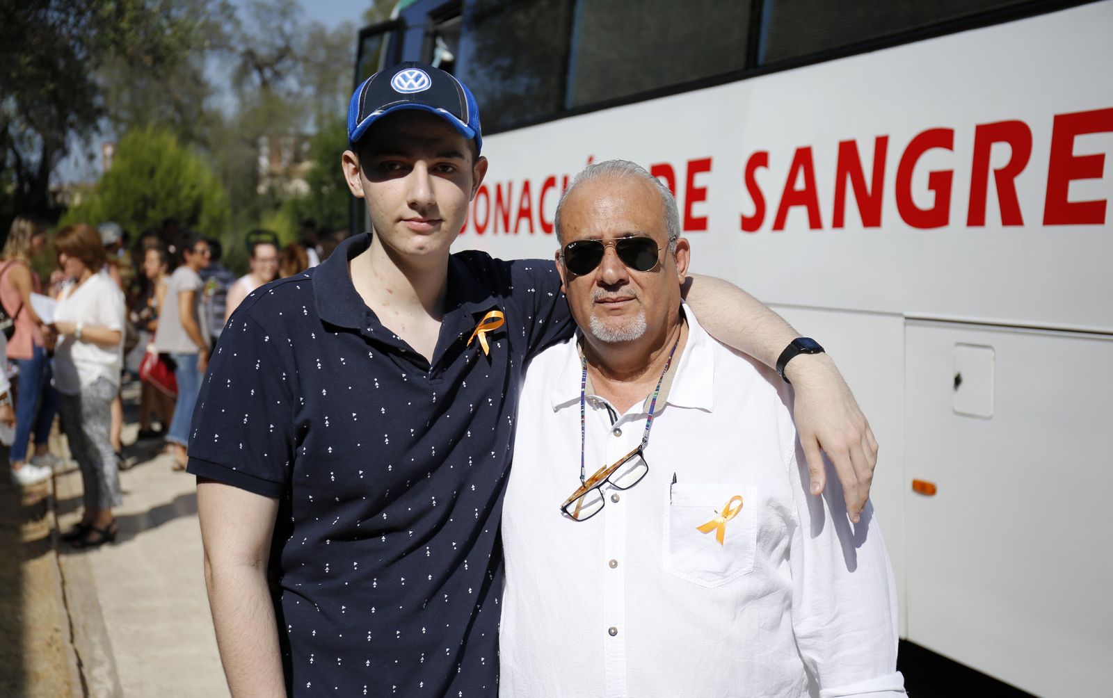 Juanma Martínez Vallejos con su padre.