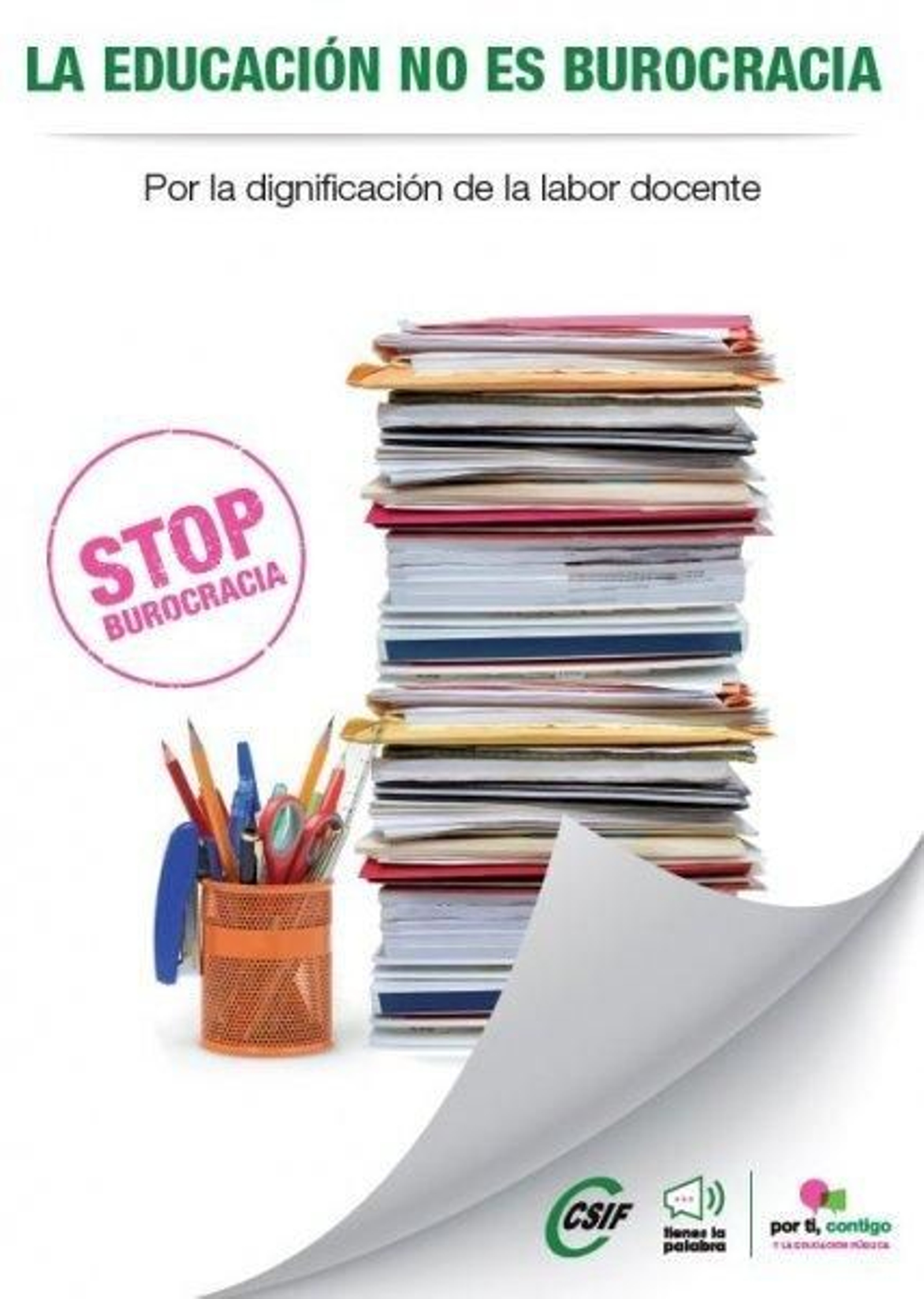 CSIF propone a  la Junta un centenar de medidas contra la burocracia del profesorado