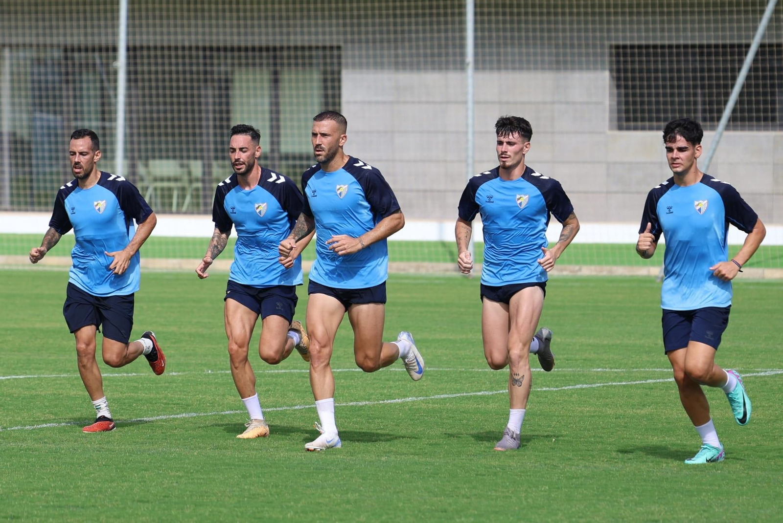El primer entrenamiento de la semana del Málaga CF, en fotos
