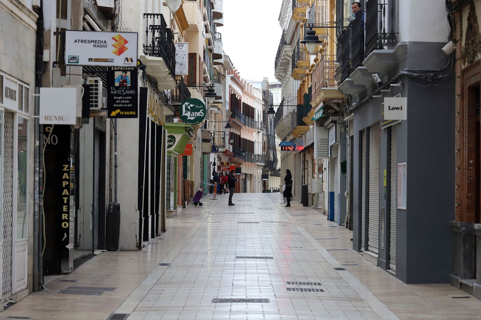 Los comercios del centro de Huelva, los más afectados por los cierres