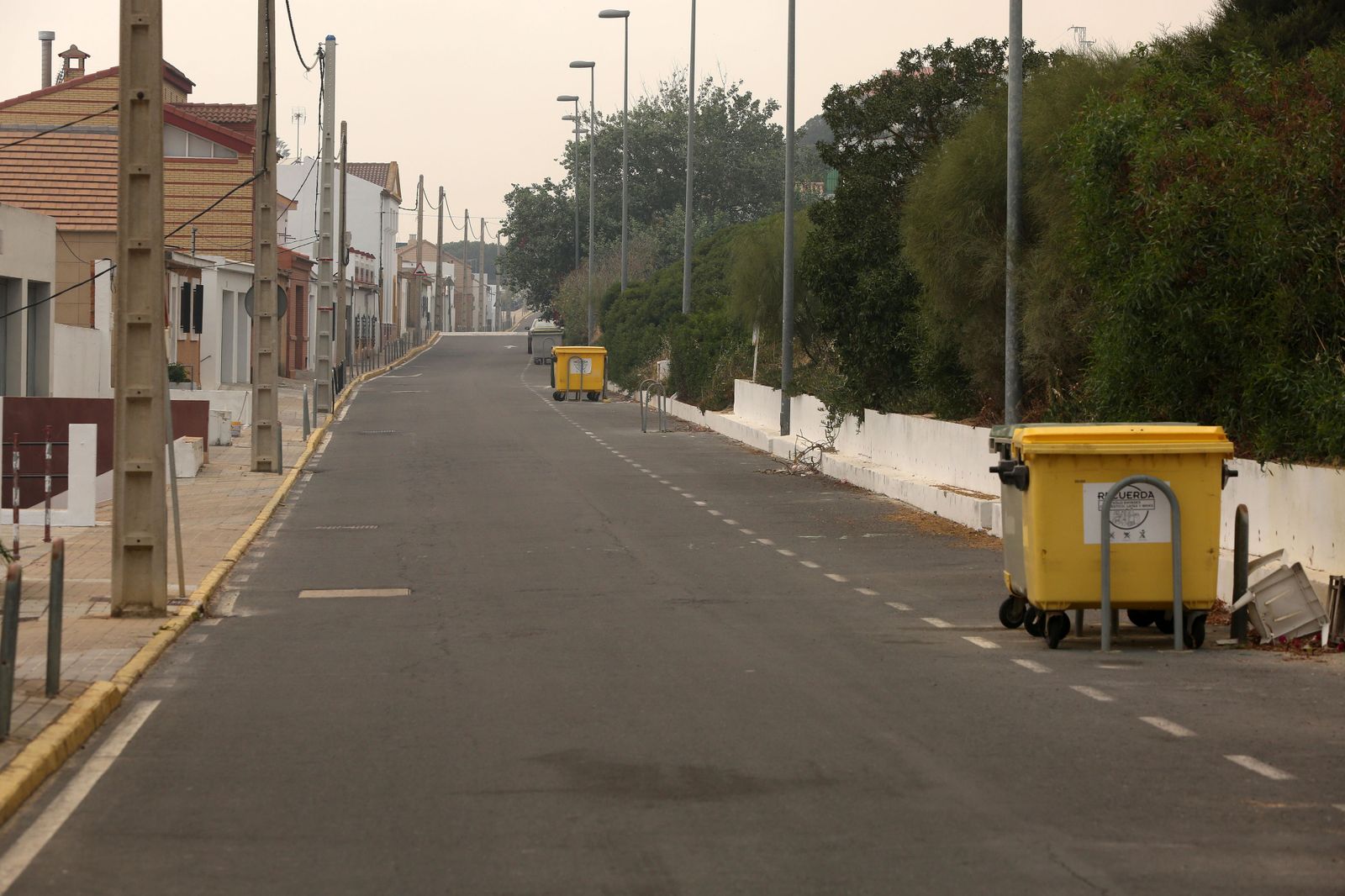 Las consecuencias del incendio en Mazagón