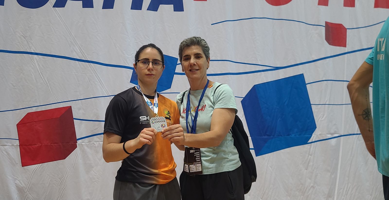 Mar Trenado tras recibir su medalla de plata