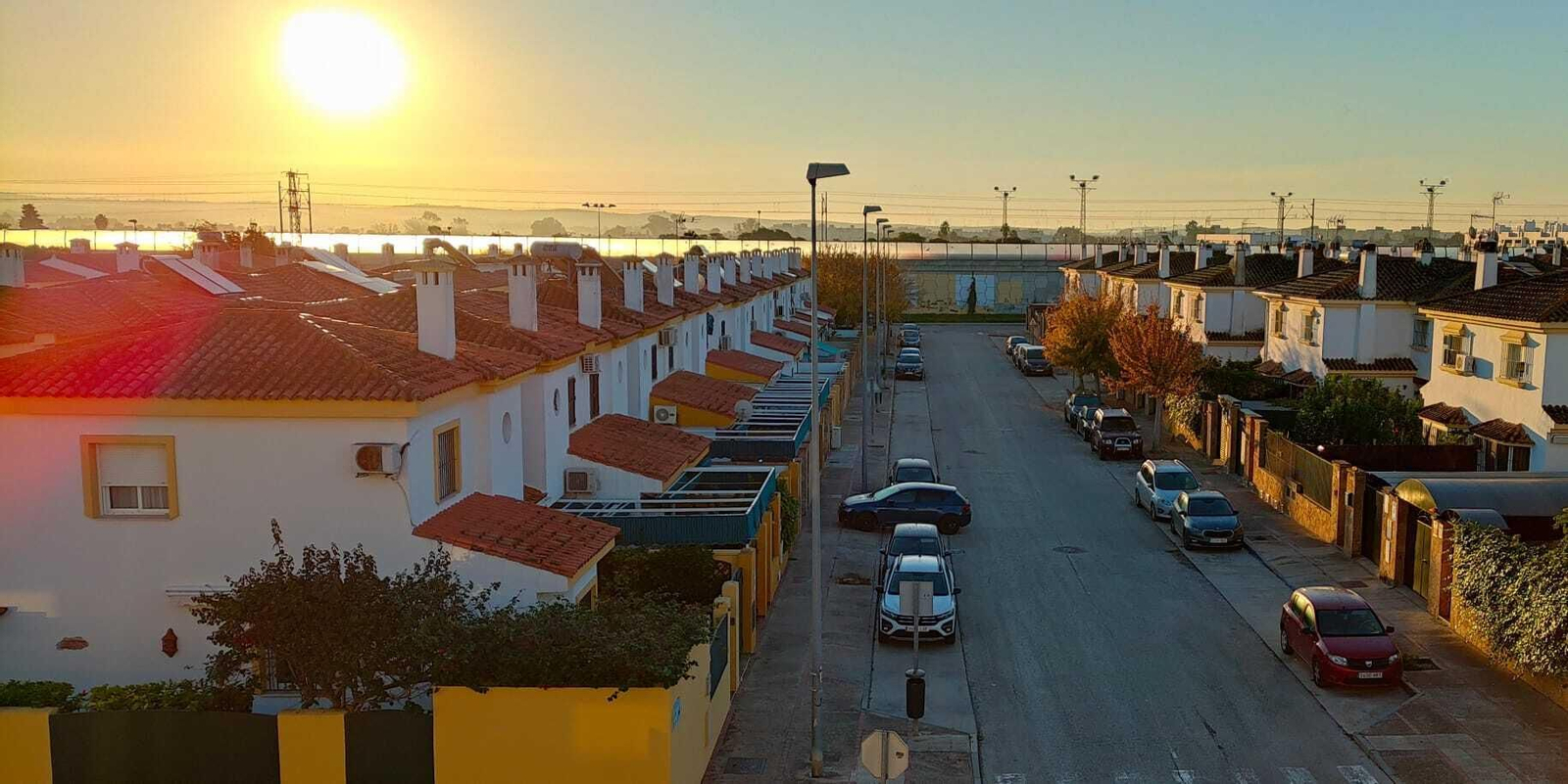 Amanecer este lunes en Jerez.