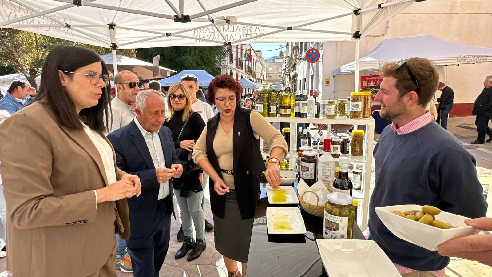 Degustación de aceite de La Almazara de Canjáyar.