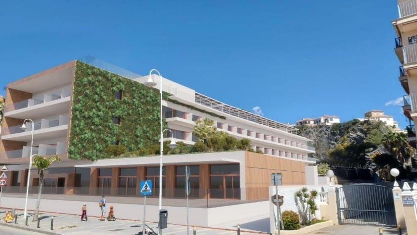 Recreación del futuro complejo de Senior Tropical en Almuñécar