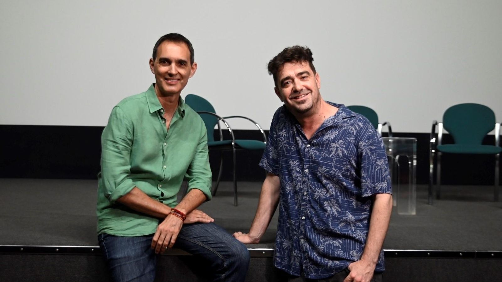 Juan Carlos Rubio y Javi Frutos, en la sala Josefina Molina de la Filmoteca en Córdoba. Juan Carlos Rubio y Javi Frutos, en la sala Josefina Molina de la Filmoteca en Córdoba.