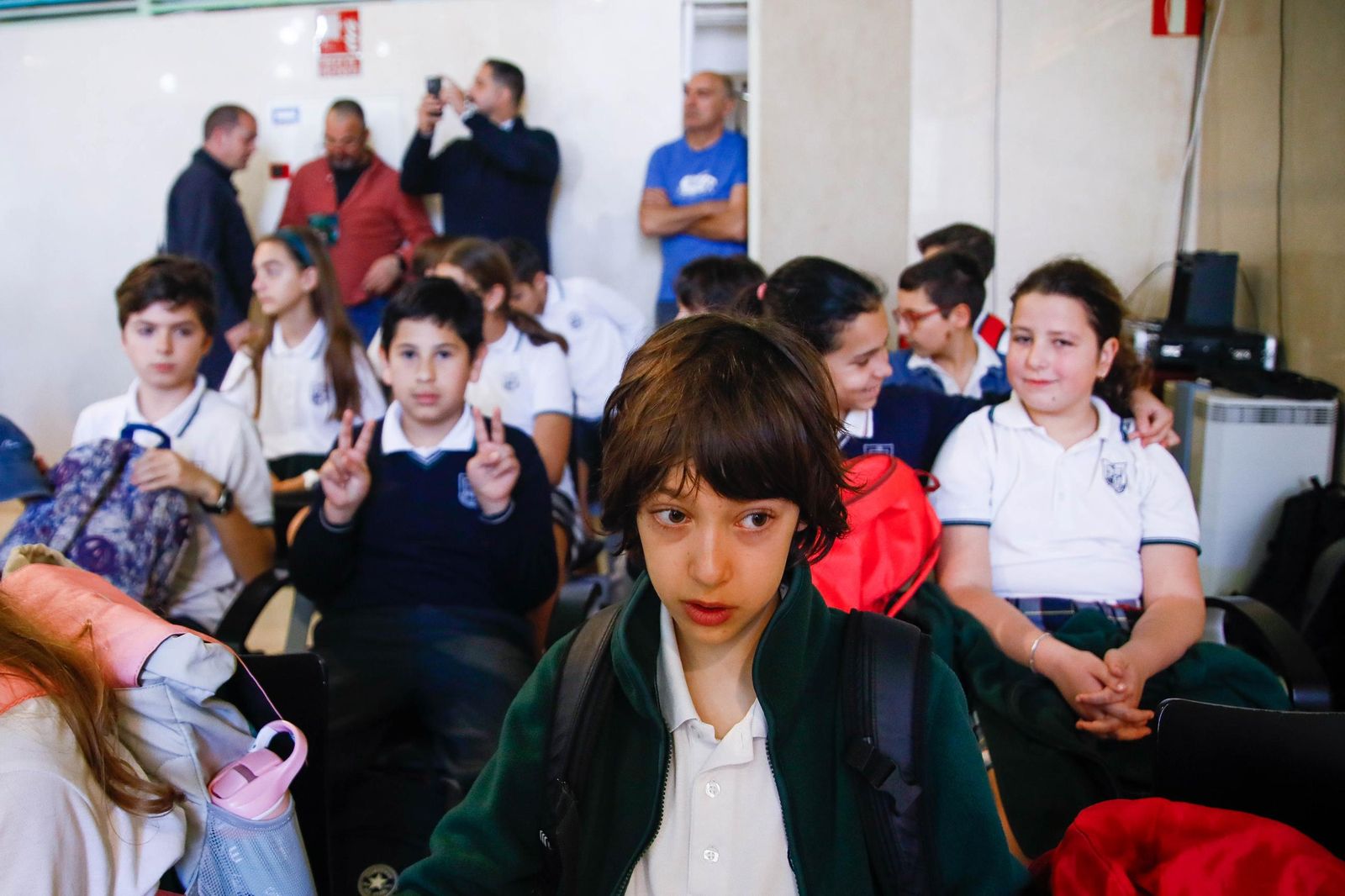 Visita al Ayuntamiento de Almería del colegio Virgen de Fátima, en imágenes