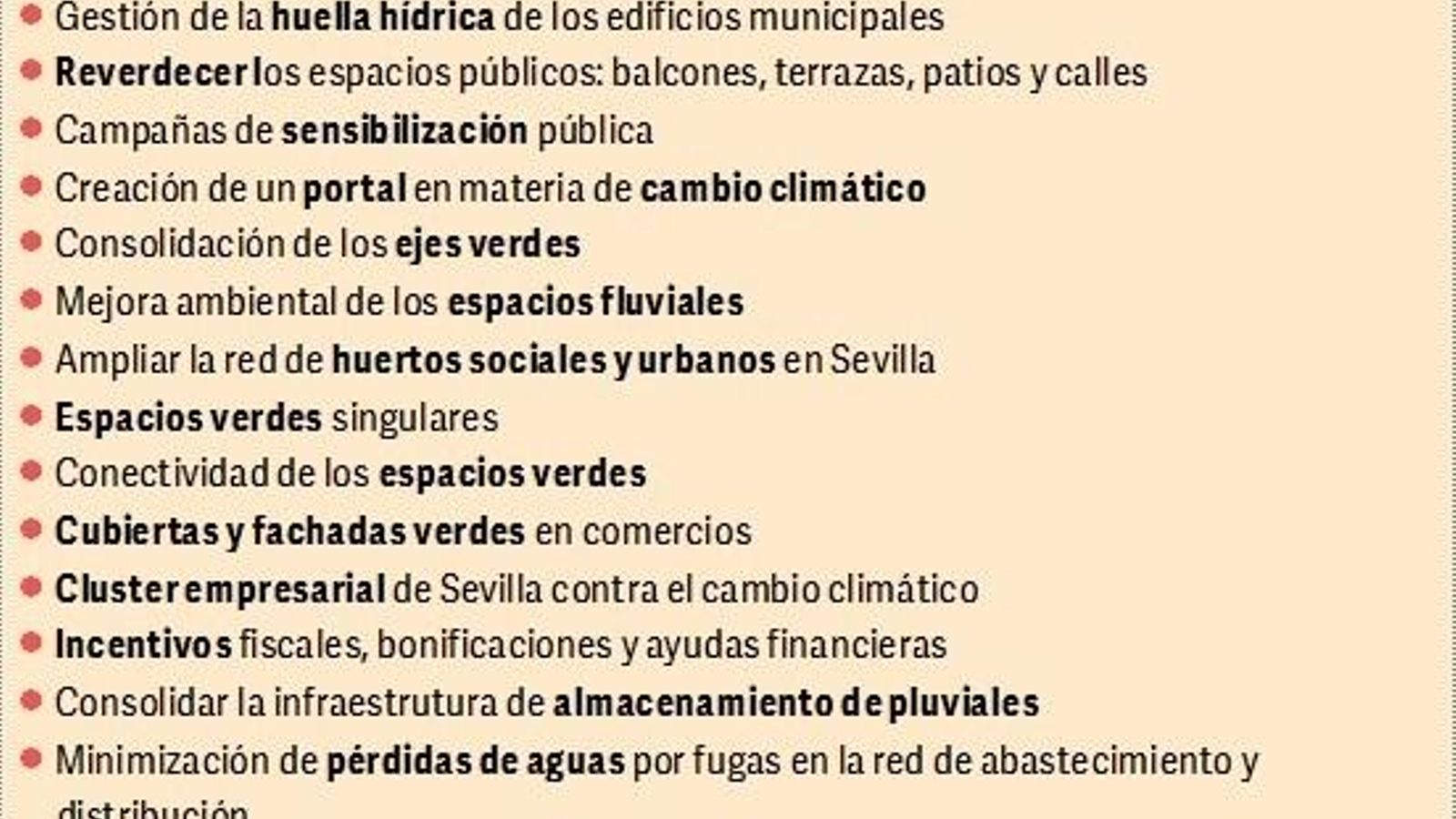 Medidas de adaptación al cambio climático en el Paces 2018.