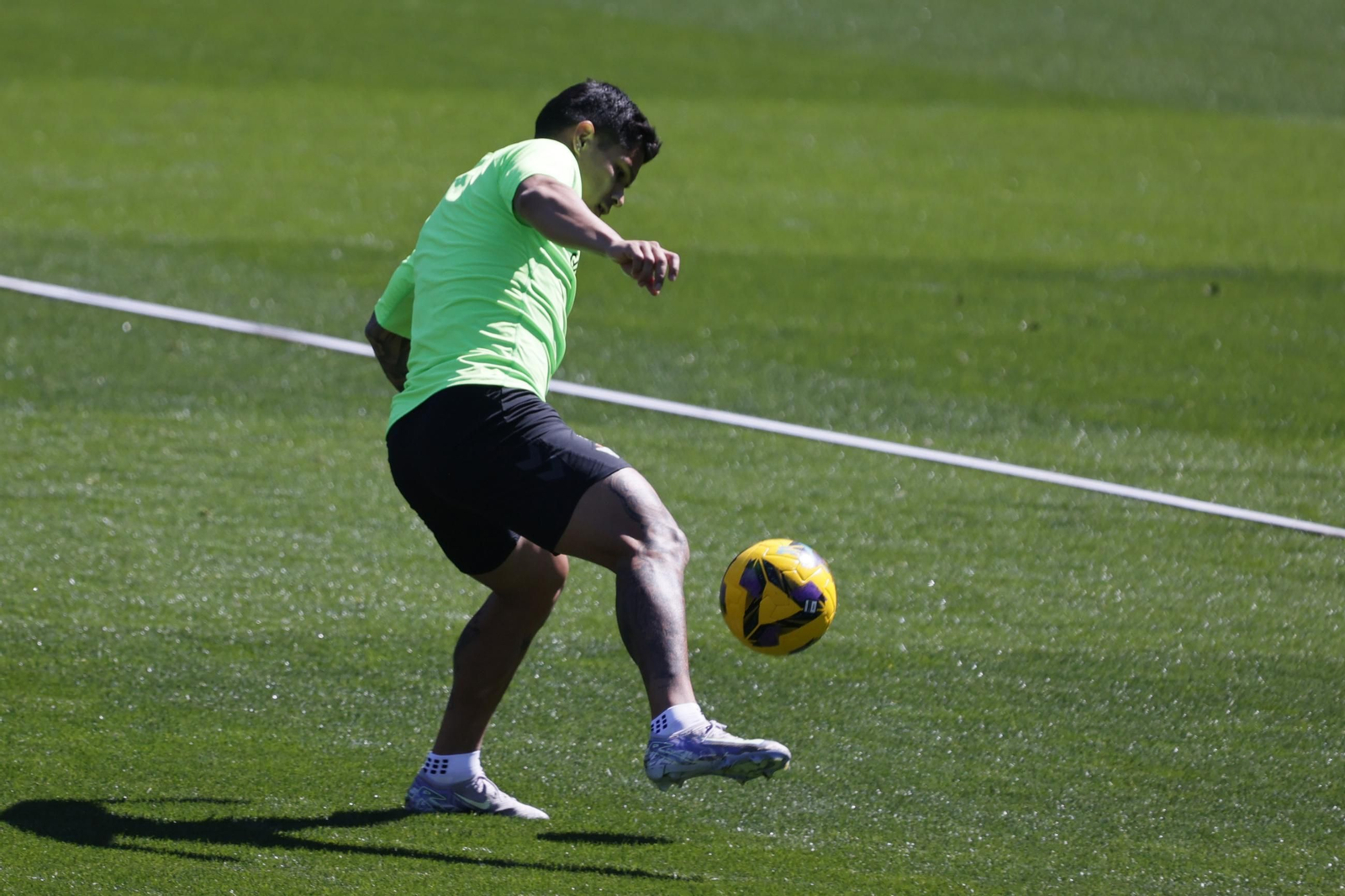 Las imágenes del gran ambiente en el entrenamiento del Betis