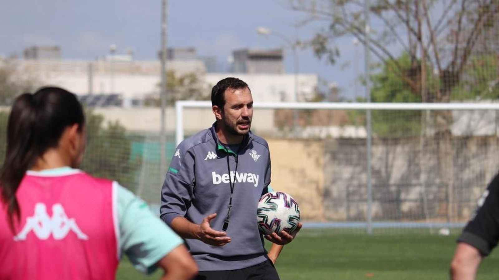 Amorós, durante un entrenamiento.