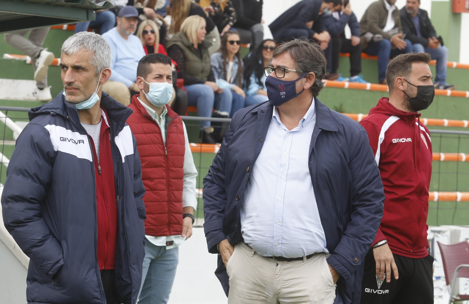 Javier González Calvo, antes de iniciarse el partido en El Maulí.