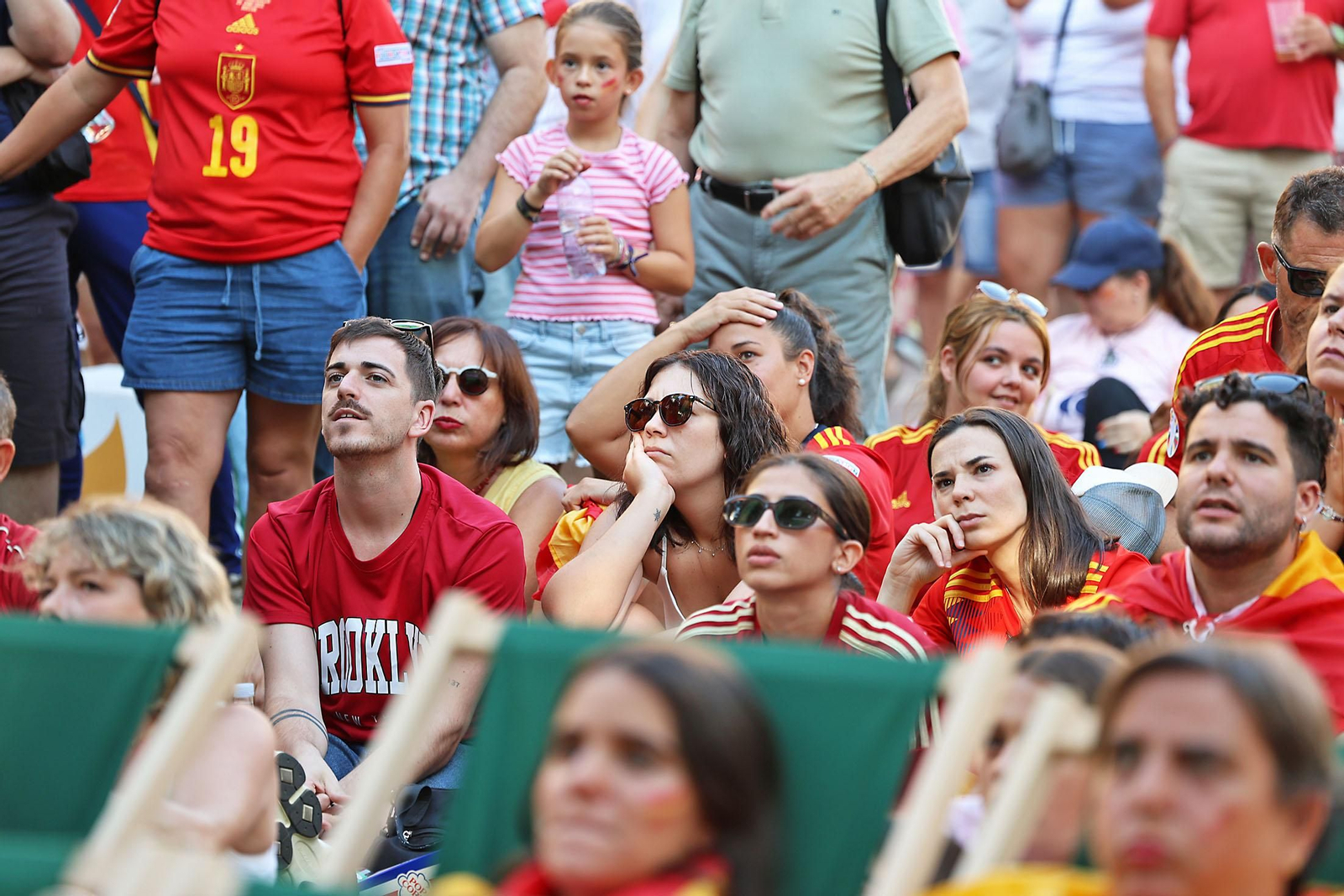 Imágenes de la Fan zone en Huelva de la Final de la Eurocopa entre Inglaterra y España Imágenes de la Fan zone en Huelva de la Final de la Eurocopa entre Inglaterra y España
