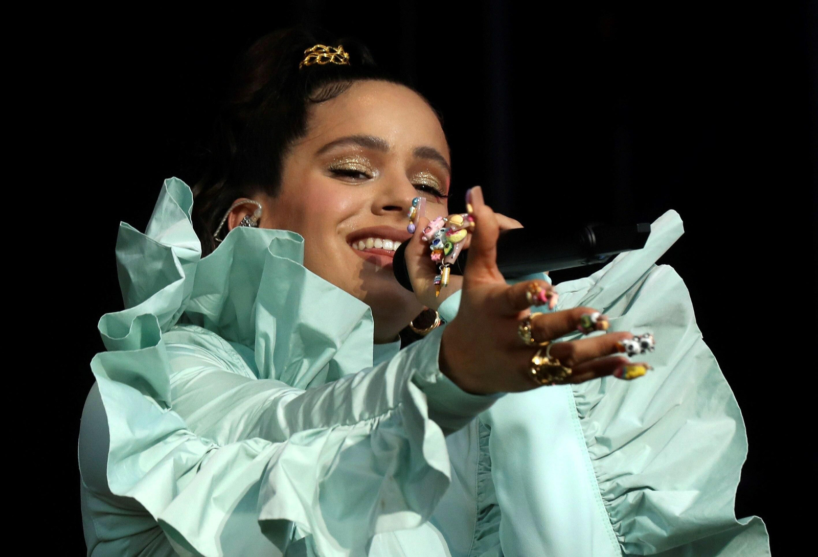 Rosalía en uno de sus últimos conciertos.