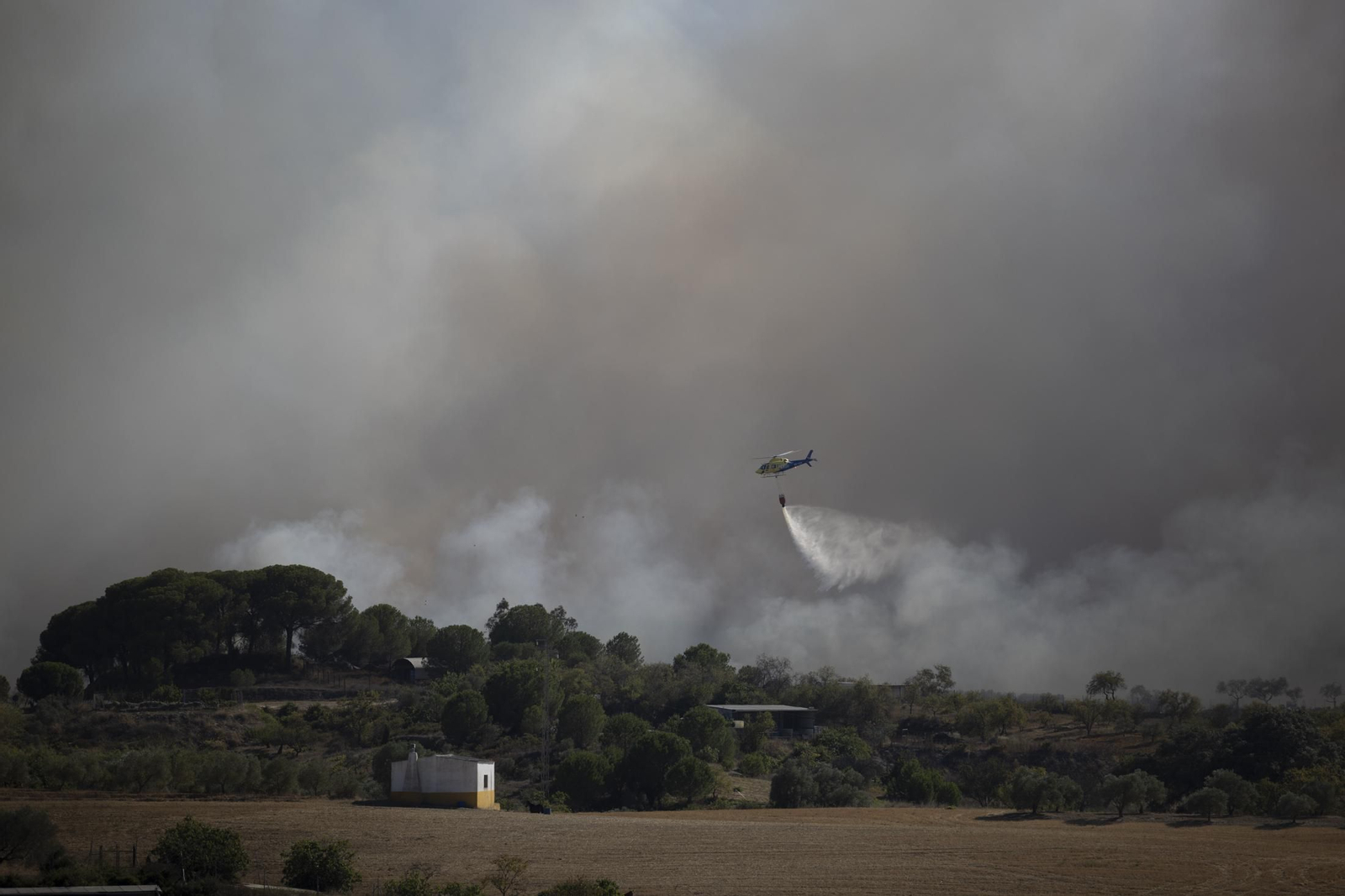 Imágenes del incendio de Bonares