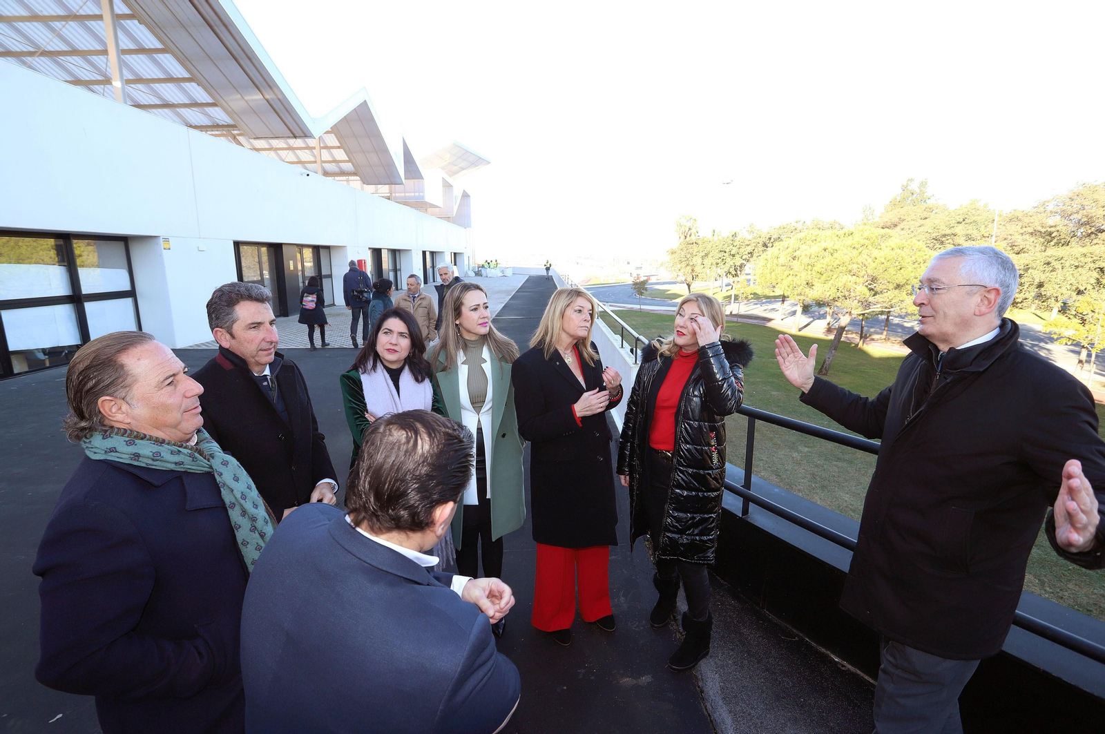 Imágenes de la visita a las instalaciones de la Ciudad del Marisco del Puerto de Huelva