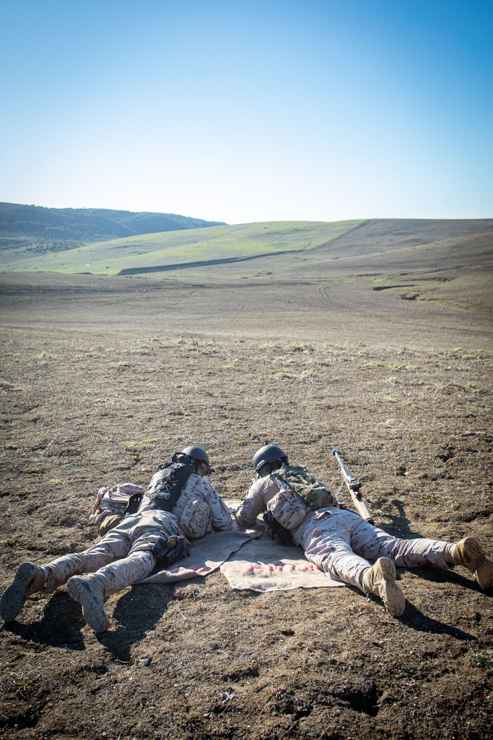 Infantería de Marina: Imágenes del ejercicio de tiradores de precisión de la FUPRO en el Retín