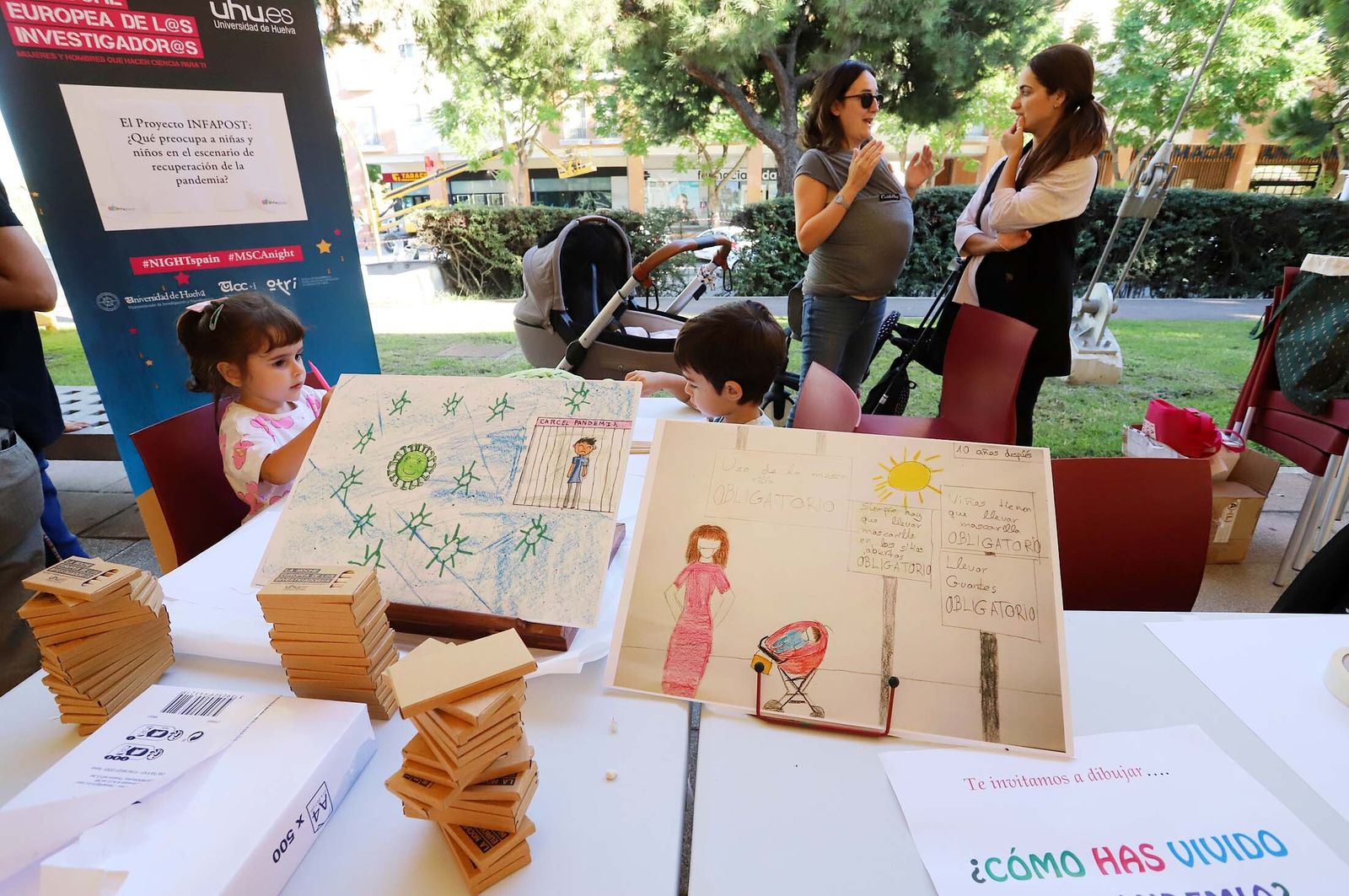 Imágenes de los talleres y actividades de La Noche Europea de los Investigadores