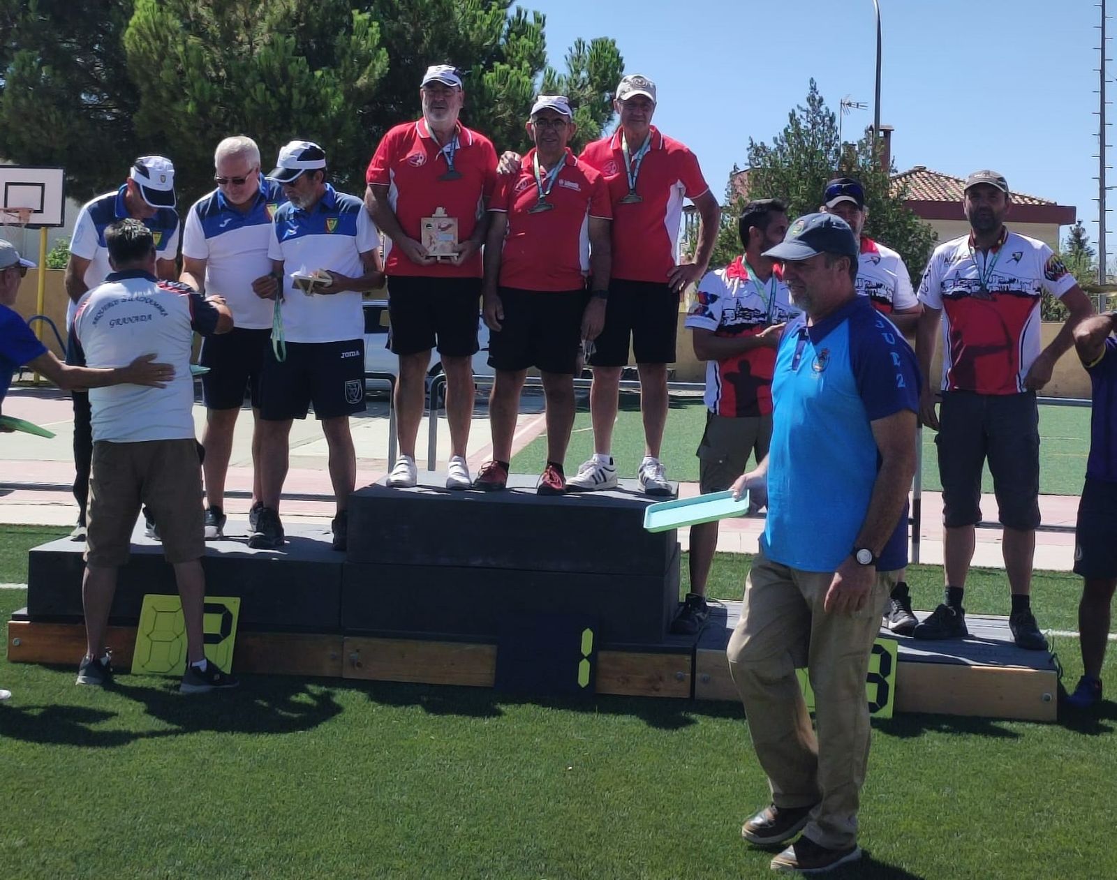 El podio del campeonato.