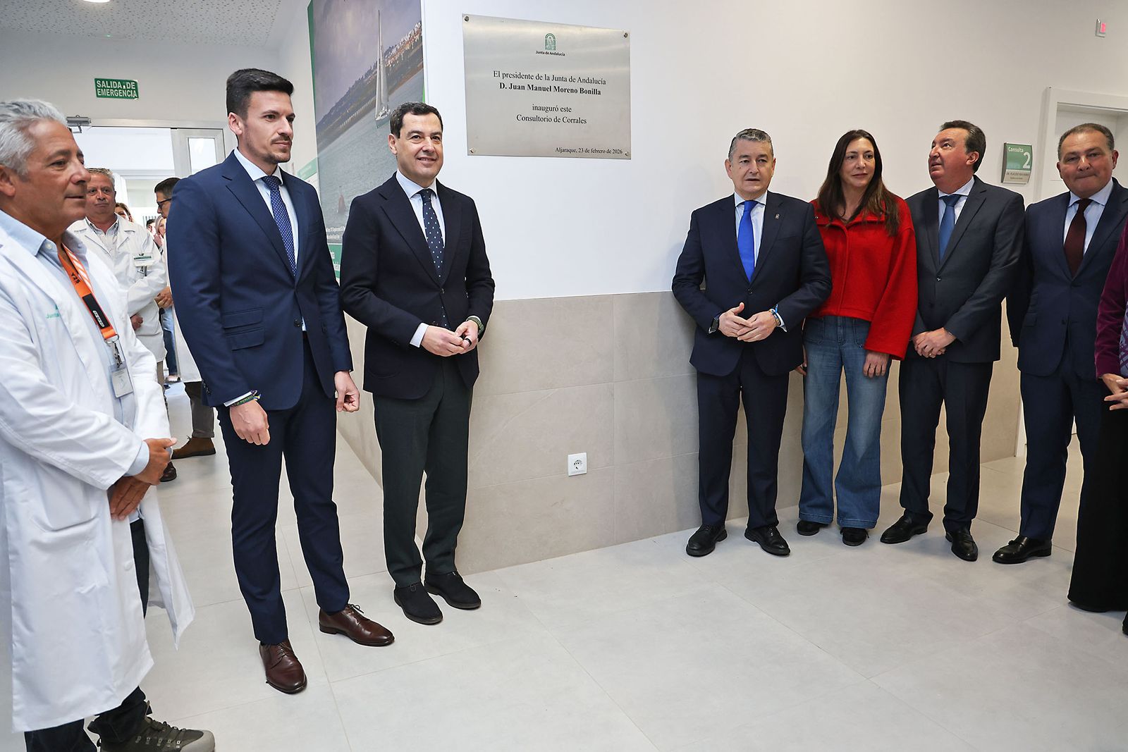 Las fotografías de la inauguración del consultorio de salud de Corrales.
