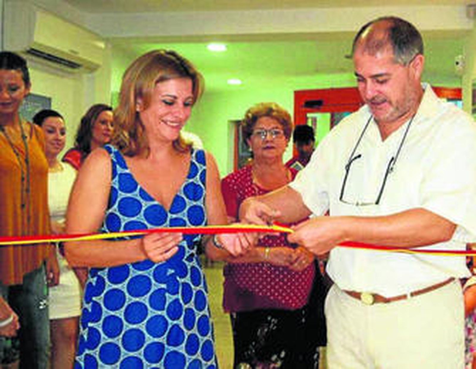 Gemma Garrido, concejala de Cultura de Níjar con Jover.