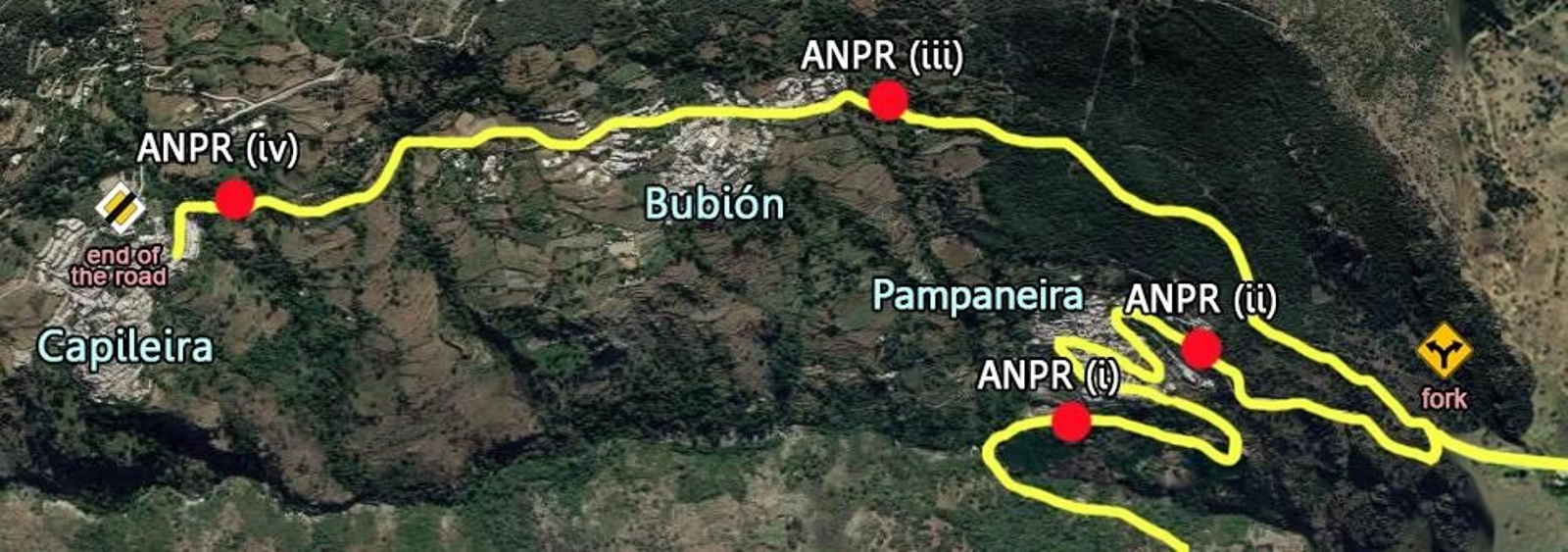 Ruta estudiada por la IA.