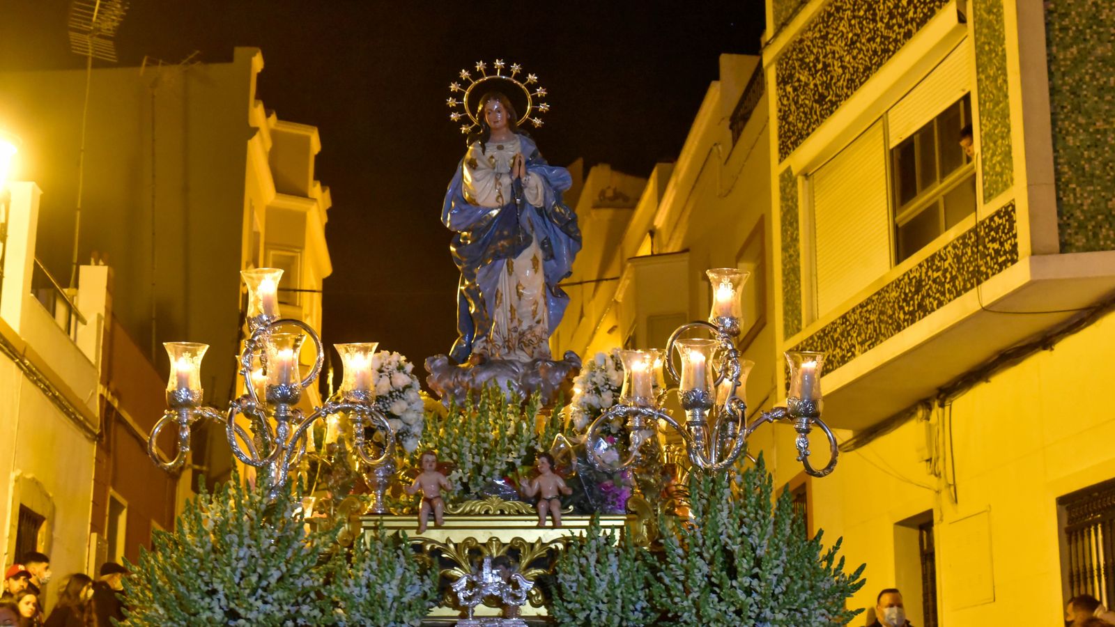 Procesión de La Inmaculada Concepción en Algeciras