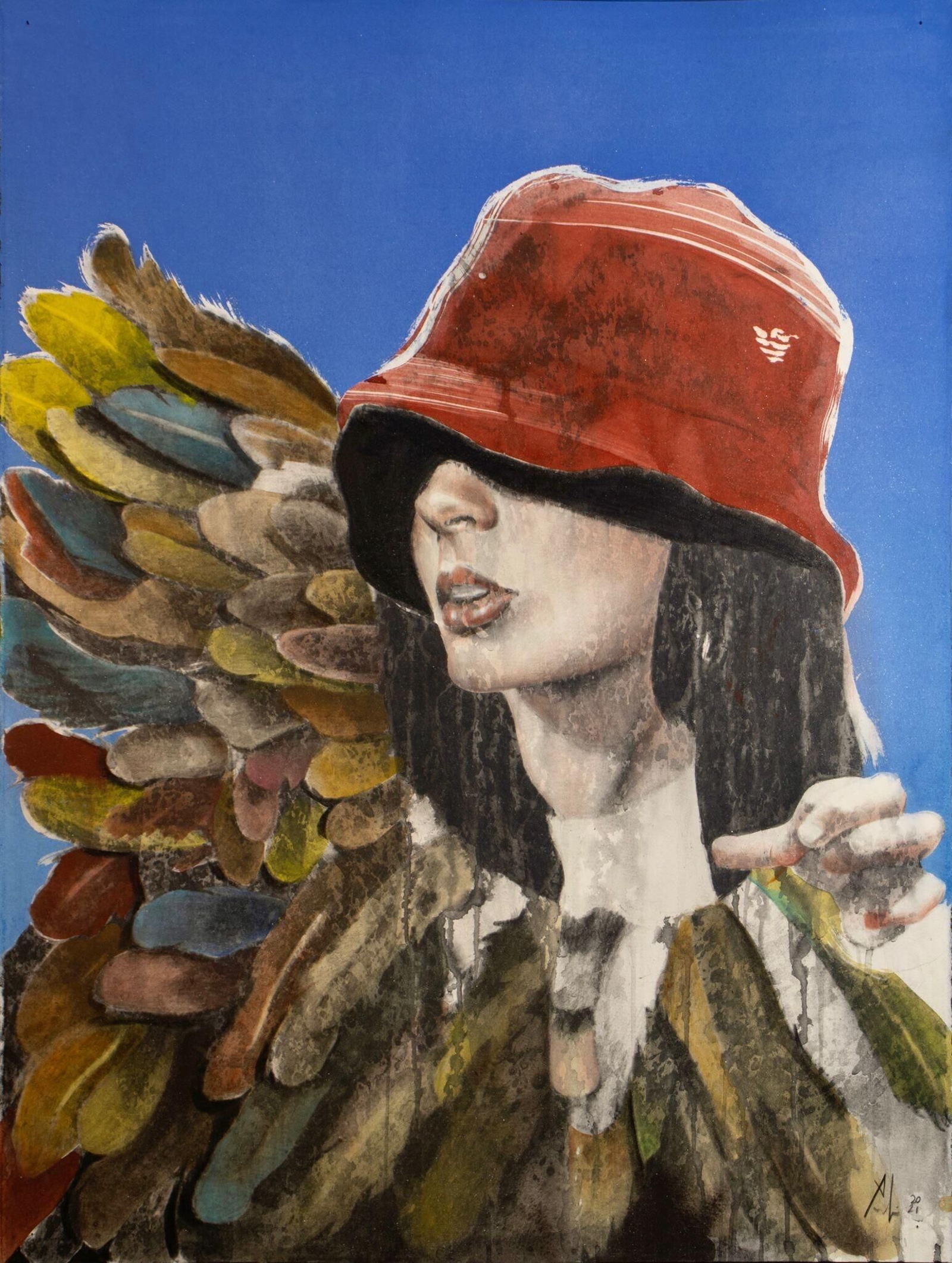 ‘Alma’, carbón graso, pastel graso y lápiz sobre papel, 2021. ‘Alma’, carbón graso, pastel graso y lápiz sobre papel, 2021.