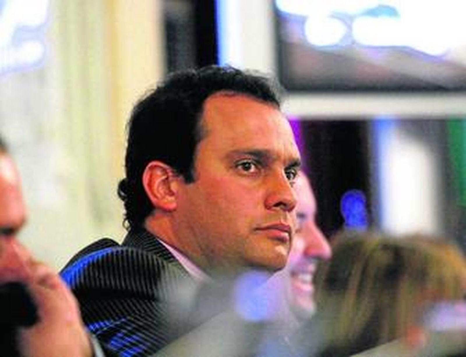 Manuel Díaz Guirado en un Pleno municipal.