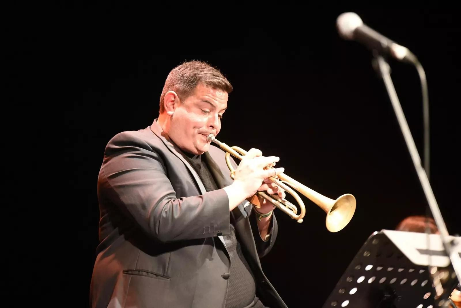 Manuel Roldán, durante el concierto de 'La Música de Dios'.