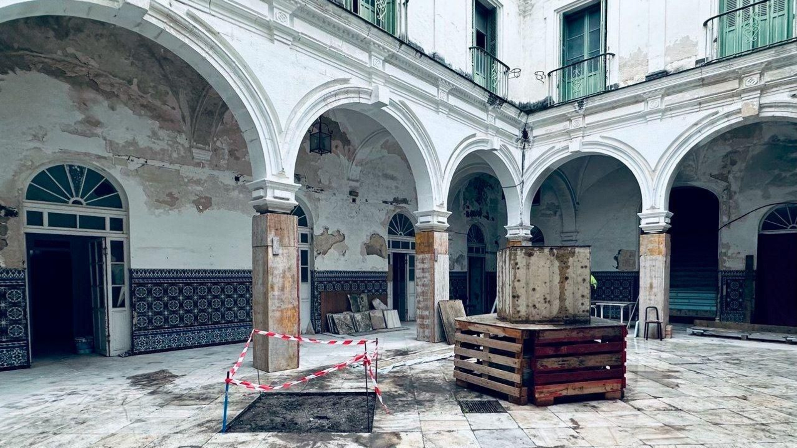 Una imagen de la primera fase de las obras del hospital San Juan de Dios.