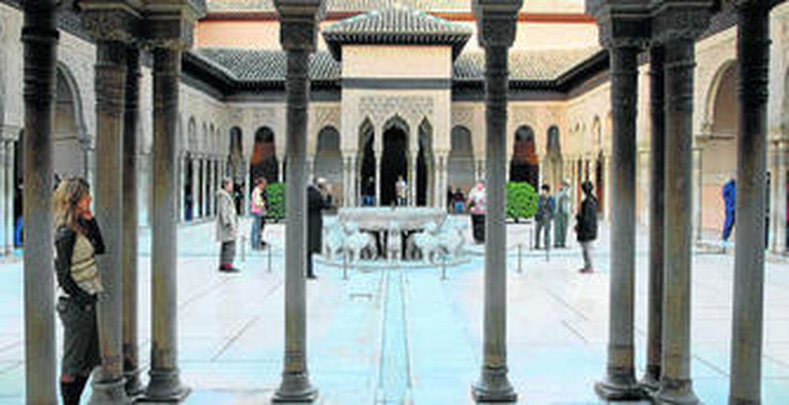 'Fotomontaje con el aspecto que lucirá el Patio de los Leones.