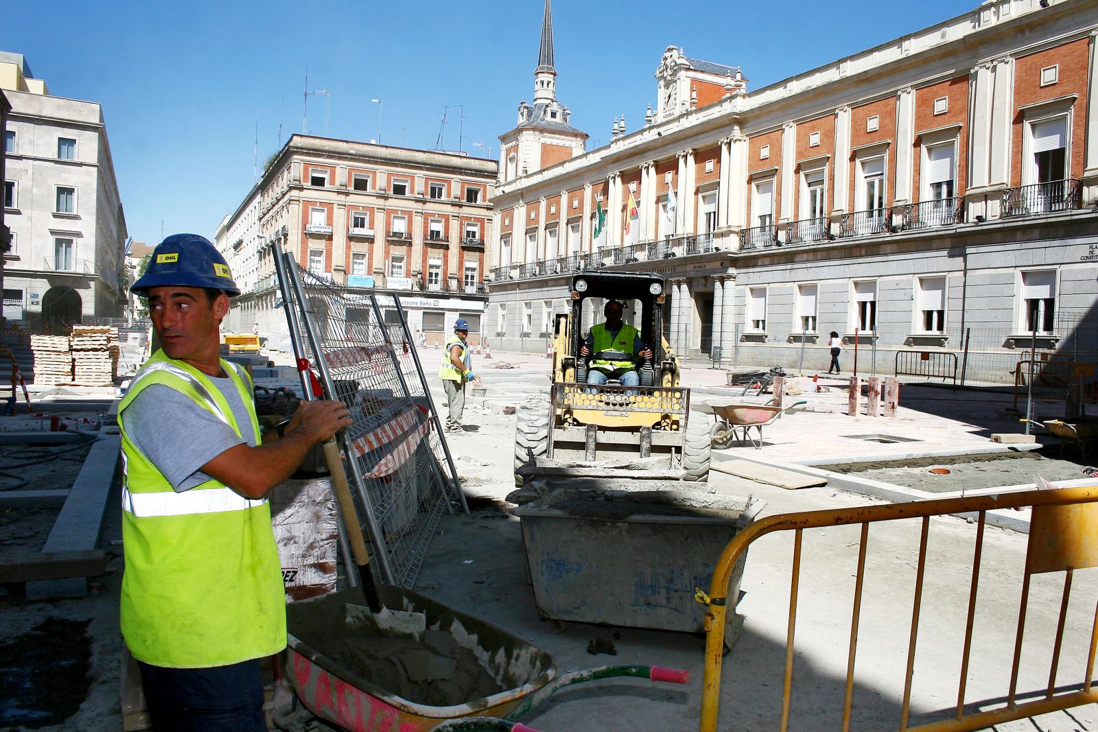 Septiembre de 2009: Así avanzaban las obras de peatonalización de la Gran Vía de Huelva