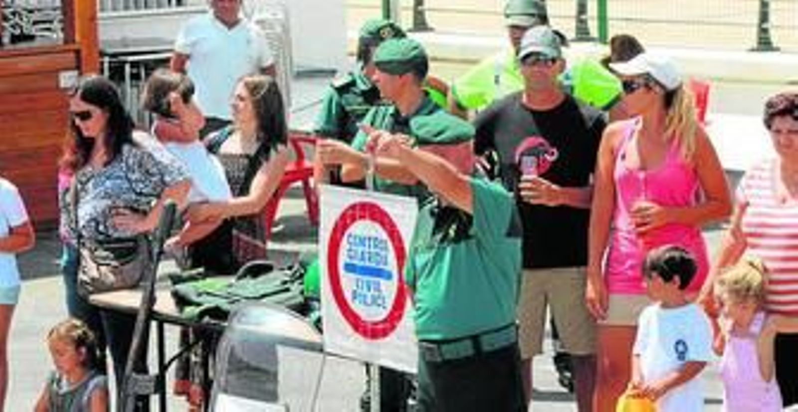 Miembros de la Guardia Civil en la exhibición del pasado sábado.