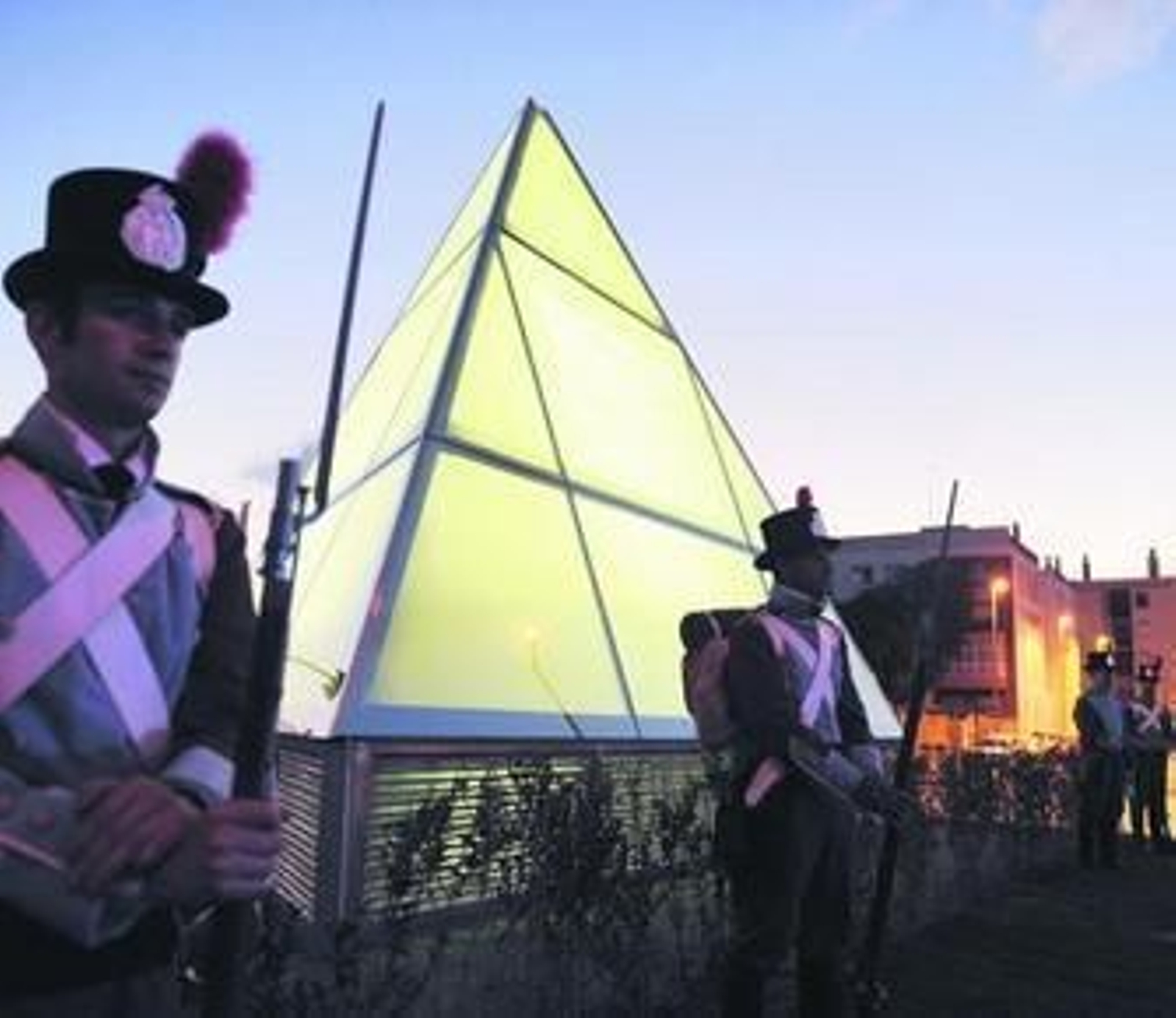 La Guardia Salinera, junto a la pirámide de Alburquerque.