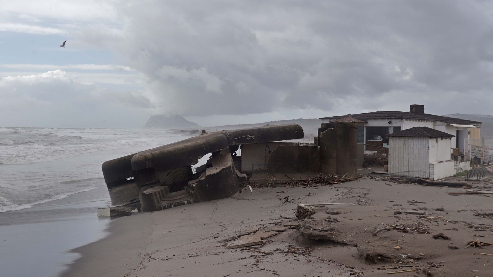 Fotos del restaurante Trocadero Sotogrande tras el temporal