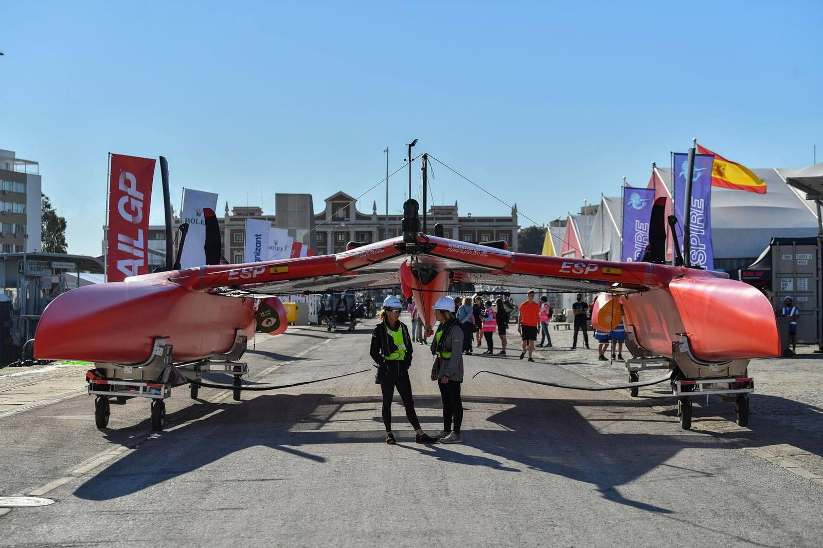 El día a día de la Sail GP en el muelle de Cádiz