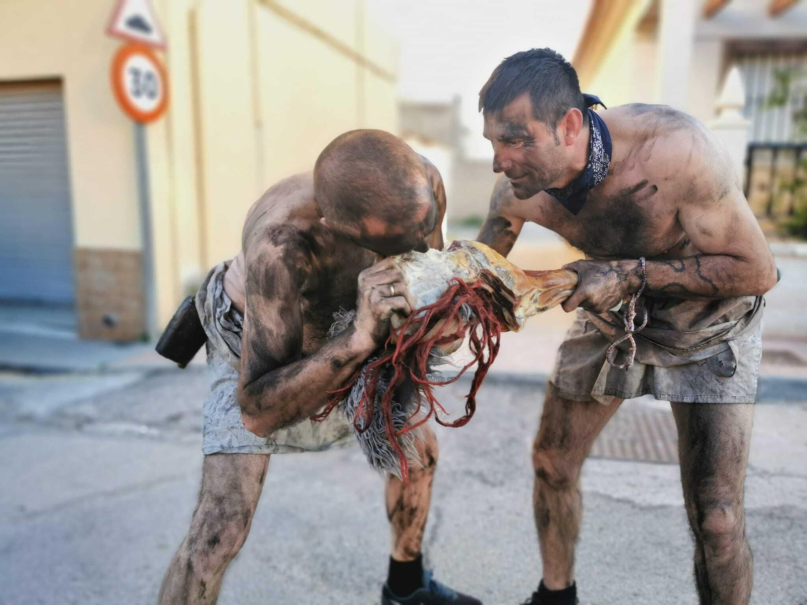 Manifestación de Máscaras de Camisa o Peloteros.