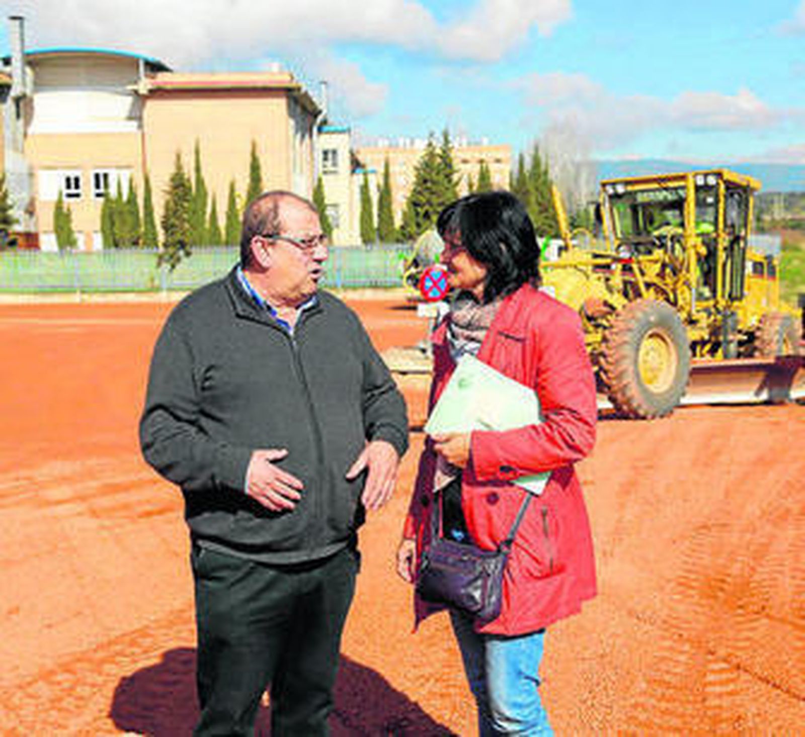Pernichi y Bellido en la zona habilitada en Fátima.