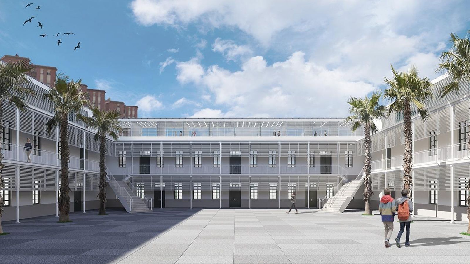 Una recreación de como quedaría el Complejo Ballesteros.