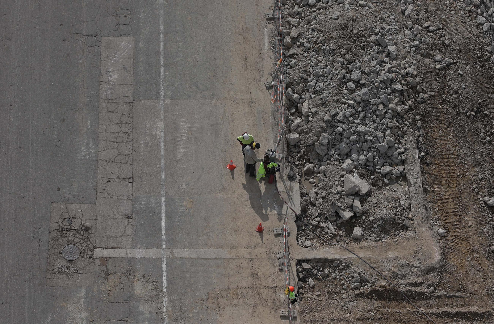 Fotos del proyecto de asfaltado de APM Terminals Algeciras.